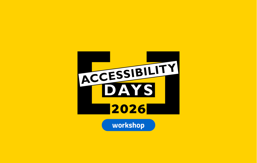 Accessibility days 2026 Workshop