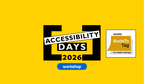 Accessibility days 2026 Workshop con Axaio MadeToTag
